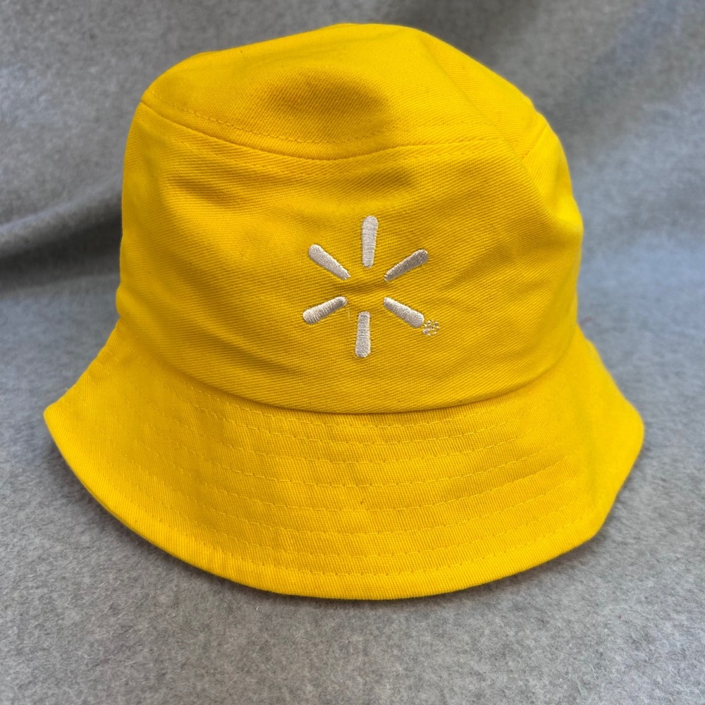 Walmart Spark Logo Unisex Yellow Walmart Bucket Hat Embroidered Sun Cap OSFM